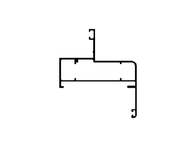 Marco proyectante con tapajuntas
